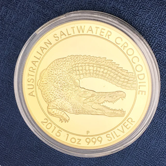 AUSTRALIA 1oz 銀貨 2014 CROCODILE .999 AUSTRALIA 1oz 銀貨 2014