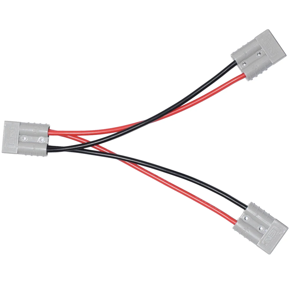 

1FT 3FT 6FT 50A 600V SB50 Connector Branch 1 to 2 Solar Panel Cable 50A for Portabel Solar Panel Parallel Connection Extend Wire