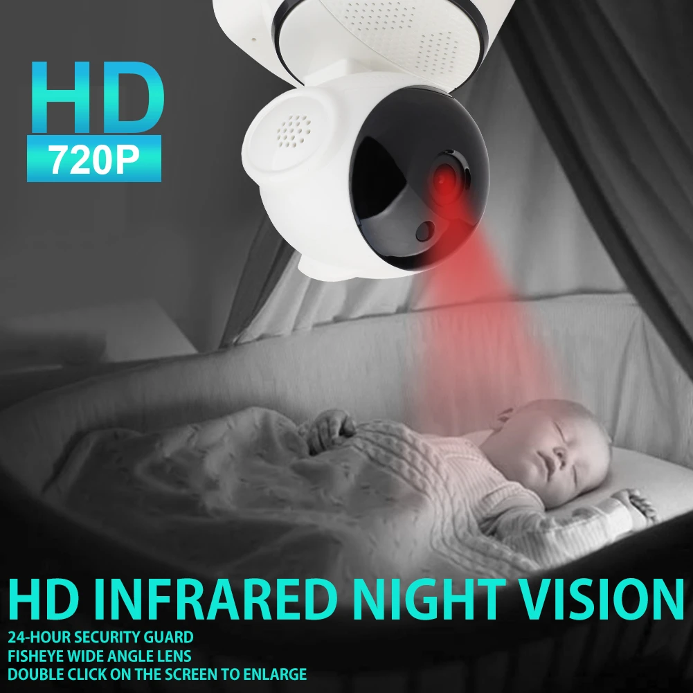 720P Wireless Mini IP Camera Move Detection Infrared Night Vision Home Security Surveillance Wifi Camera Cloud Service