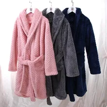 Кимоно с длинными рукавами для женщин и мужчин; халат унисекс для взрослых и детей; зимний теплый плотный халат; ночная рубашка для мальчиков и девочек; семейная домашняя одежда; домашняя одежда