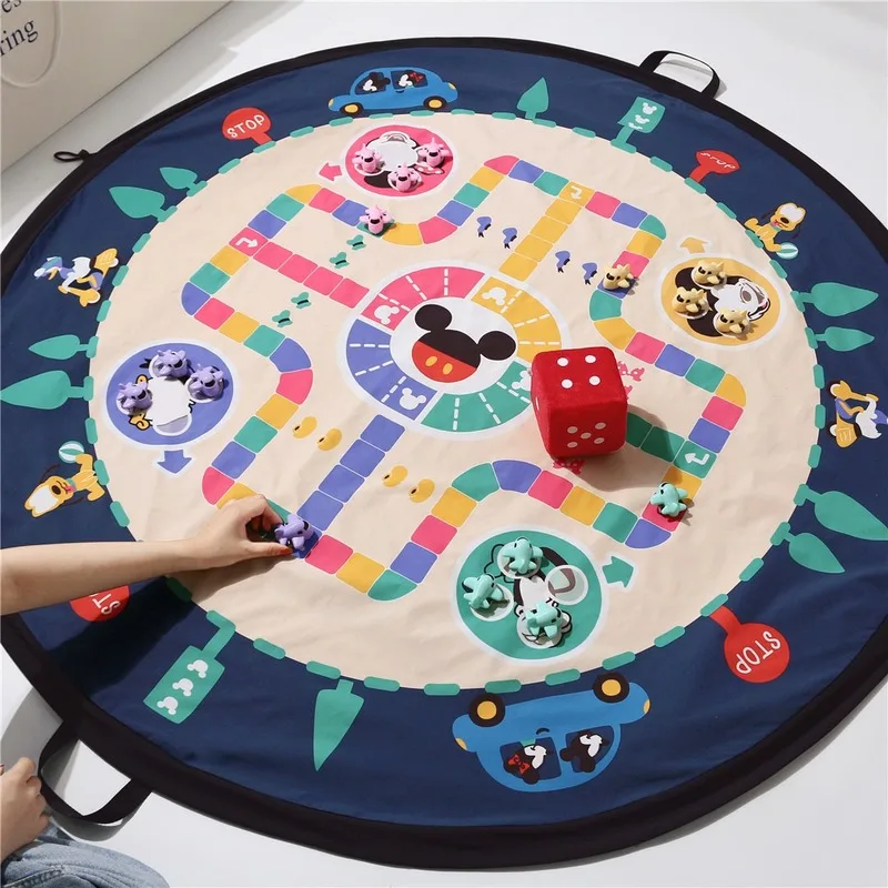 

Genuine Disney Mickey Flying Chess Child Educational Toys Storage Bag Multi-Function Flying Chess Parent-Child Game Family Toys