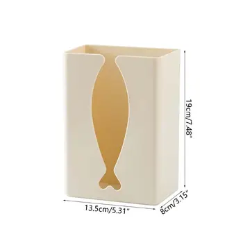 

Wall Mounted Tissue Box Toilet Paper Storage Case Holder Home Bathroom Organizer R7RC