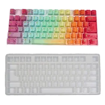 

DIY Computer Keyboard Shape Silicone Mold Natural Handmade Soap Chocolate Candy Mould Craft Resin Clay Decorating Tools