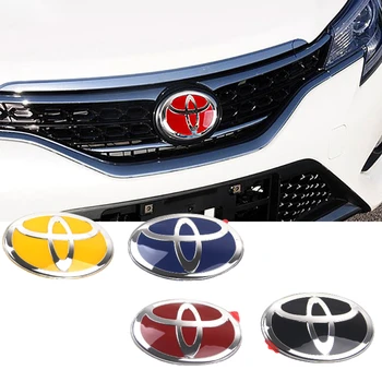 

Front Emblem Rear Trunk Badge Steering Wheel Sticker For Toyota Land Cruiser Prado RAV4 HighLander Camry Yaris Corolla Reiz Vios