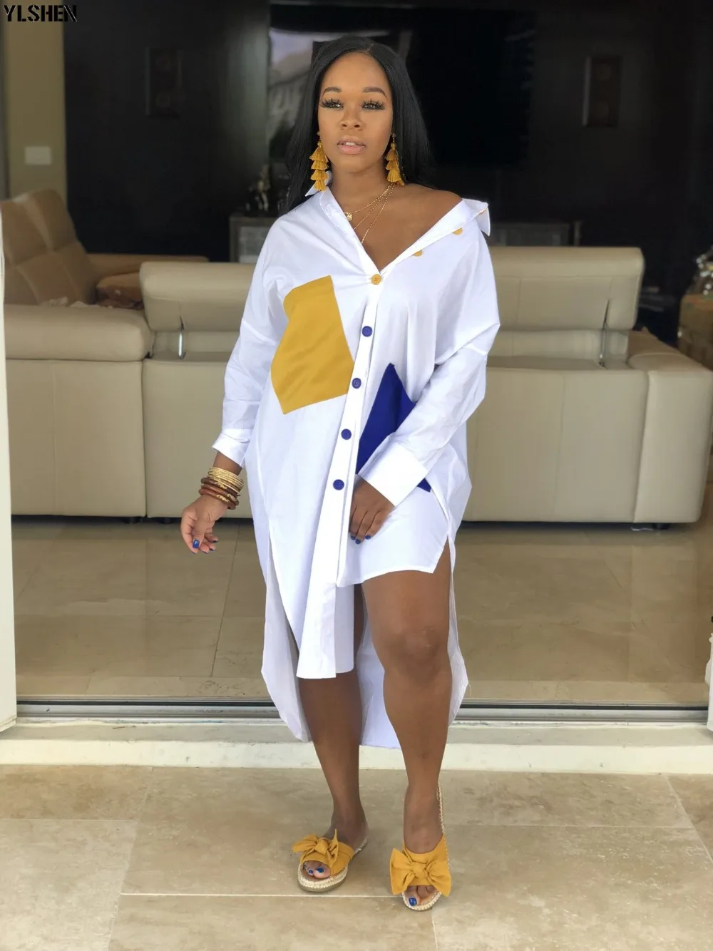 2020 New African Dresses For Women Dashiki Print Patchwork African Clothes Fashion Robe Africaine Basin Riche Africa Clothing 10