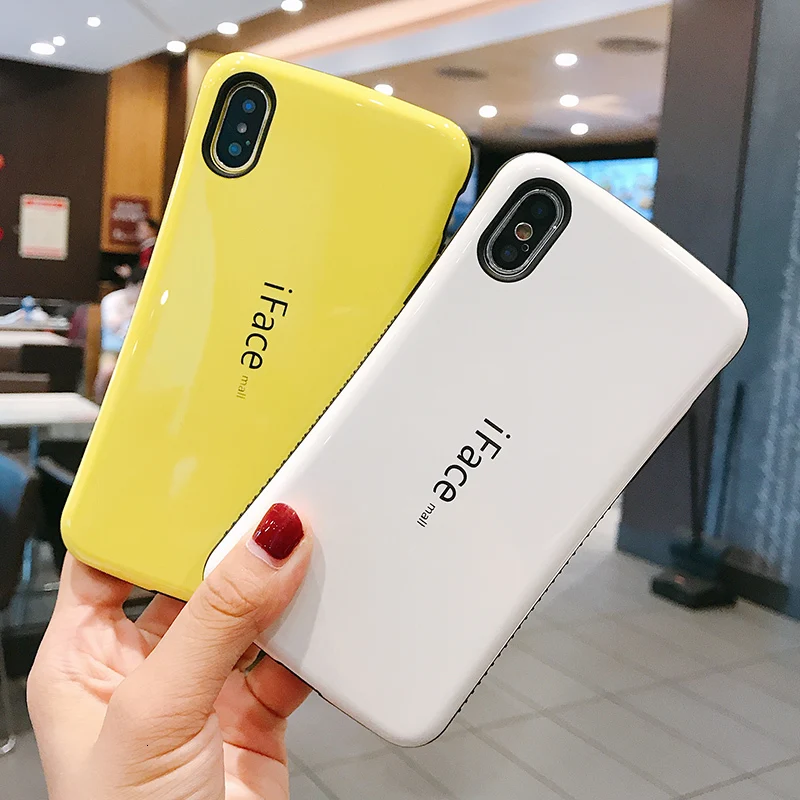 Чехол iFace для Iphone 11 Pro Max ударопрочный гладкий глянцевый силиконовый чехол ПК iphone XS