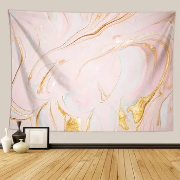 

Marble Texture Tapestry Polyester Fabric Art Natural Luxury Gouache Wall Hanging Decoration Tapestry