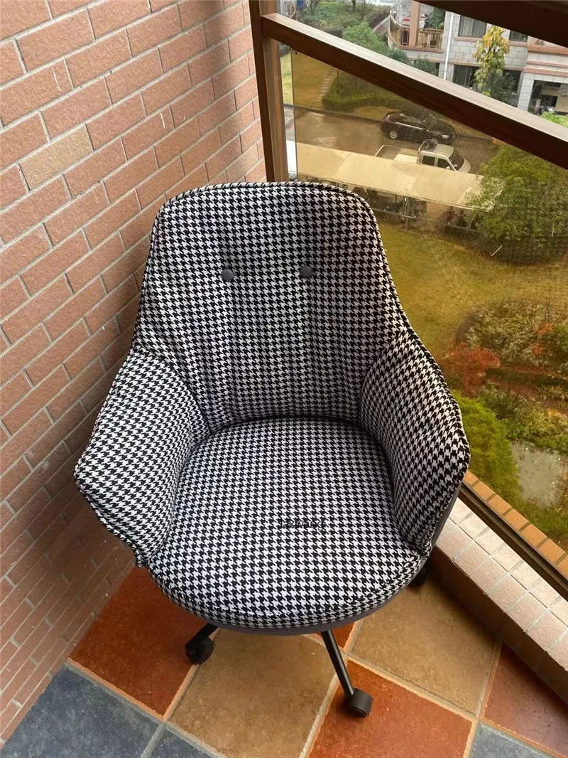 Description Picture 3 of itemNordic Office Chairs Rotating Lifting Computer Armchair Home Comfortable Leisure Swivel Lift Chair Student Fabric Back Chair jl