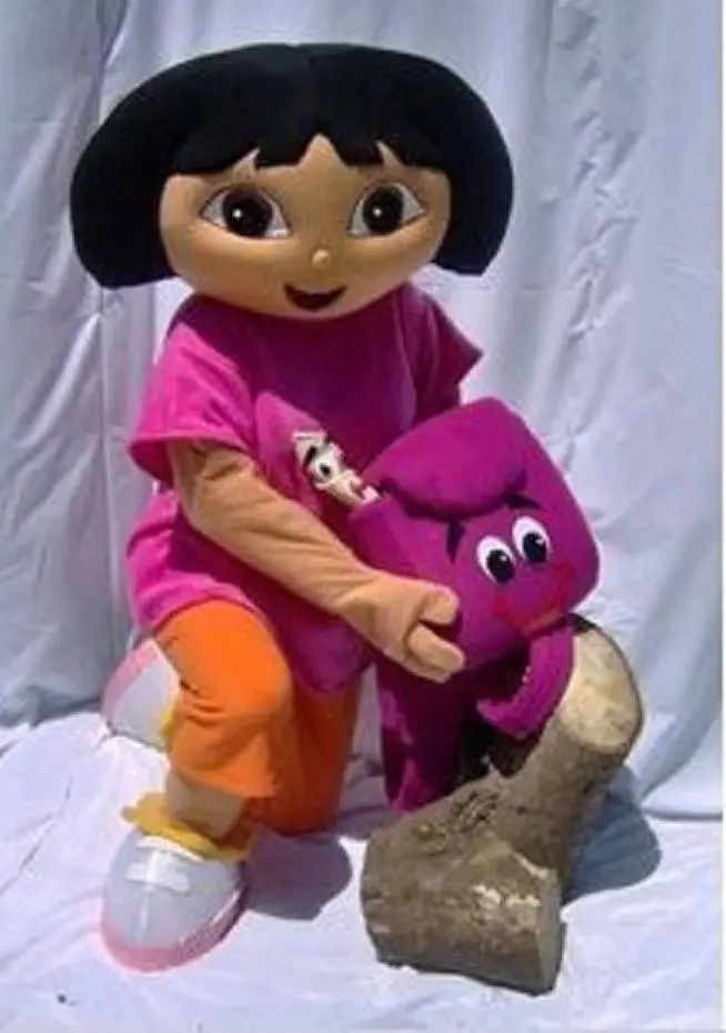 

New Version Explorer Girl Dora Mascot Costume Adult Birthday Party Fancy Dress Halloween Cosplay Outfits Clothing Xmas