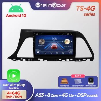 

Prelingcar Android10.0 NO DVD 2 Din Car Radio Multimedia Video Player Navigation GPS For Hyundai sonata 9 2014 15 16 2017 4G IPS