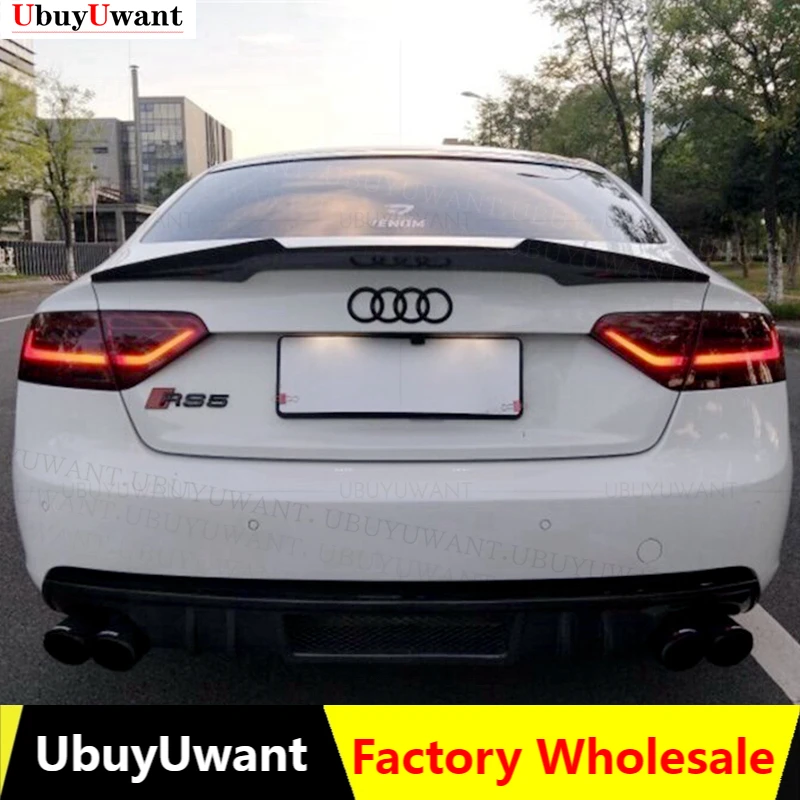 Спойлер из углеродного волокна для AUDI A5 B8 2008-2016 Sportback Coupe 2-DR/4-DR Wing выступ Спойлеры