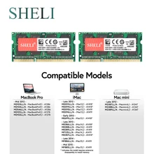 SHELI 2x8 GB PC3-12800 DDR3 ОЗУ sodimm для APPLE MacBook Pro IMAC Mac mini