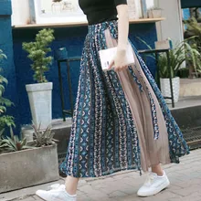 #Special Offers Women FashionSkirt Chiffon Print Patchwork Elastic Waist Skirt Female Bandage Wrap Pleated Ankle Length Skirt #Special Offers Women FashionSkirt Chiffon Print Patchwork Elastic Waist Skirt Female Bandage Wrap Pleated Ankle Length Skirt