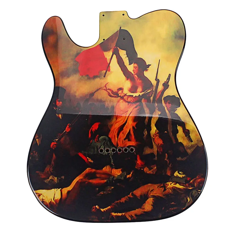 

2 Block in 1 Wood Combine Guitar Body American Alder Back + Ash TOP Barrel Body for TL Style Electric Guitar DIY Accessory