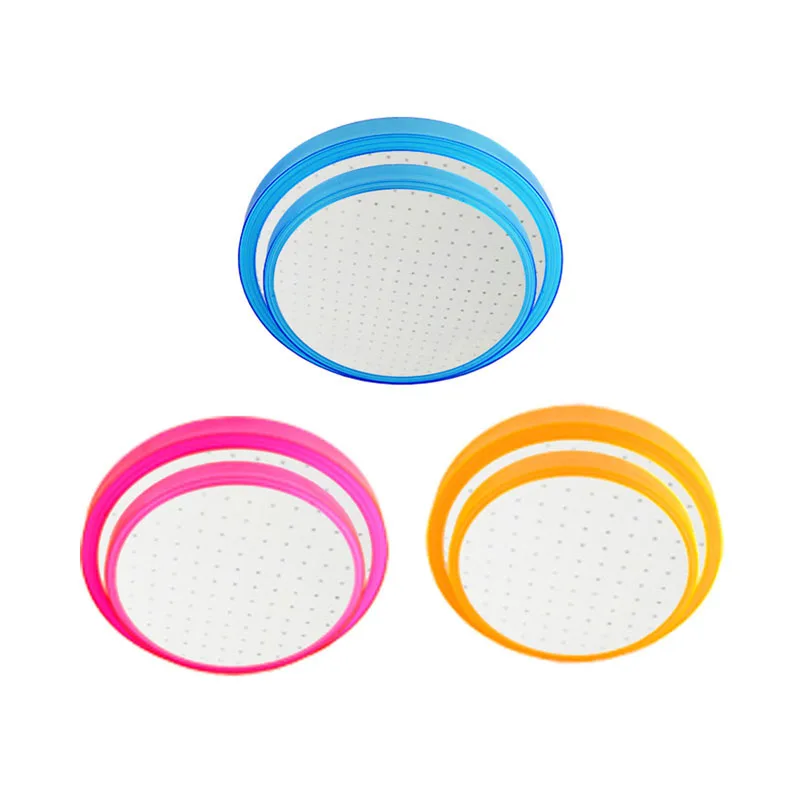 

Modern minimalist bedroom living room led ceiling lamp round double layer