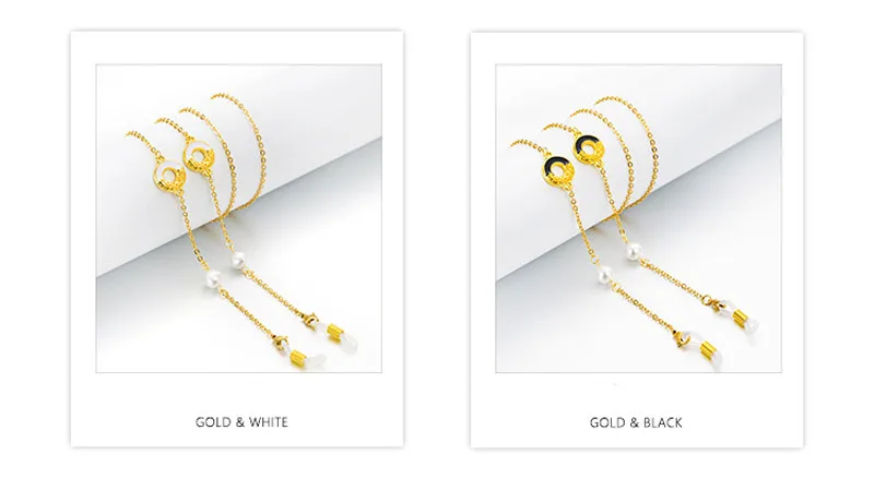 Gold Silver Plated Link Chain Eyeglasses Chains Reading Glasses Sunglasses Strap Cord Holder Neck Head Band Accessories