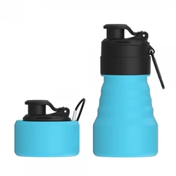 Garrafa de água retrátil personalizada do silicone do molde da compressão