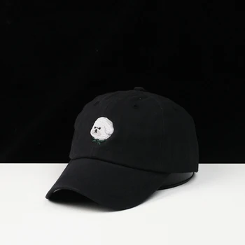 

Hat female spring and summer cute puppy pattern cap casual wild outdoor shade sunscreen baseball cap male