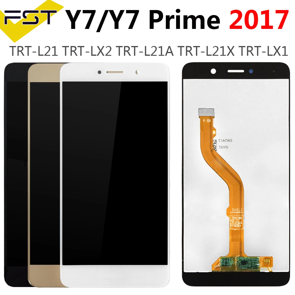 For HUAWEI Y7 2017 Prime LCD Display Touch Screen Digitizer Huawei With TRT-L21 TRT-LX1 | Мобильные телефоны и аксессуары