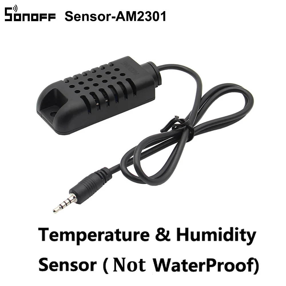 Itead SONOFF Sensor Si7021 AM2301 Temperature Humidity Sensor DS18B20 Sensor With 5M Extension Cable AL560 For Sonoff TH10/TH16 