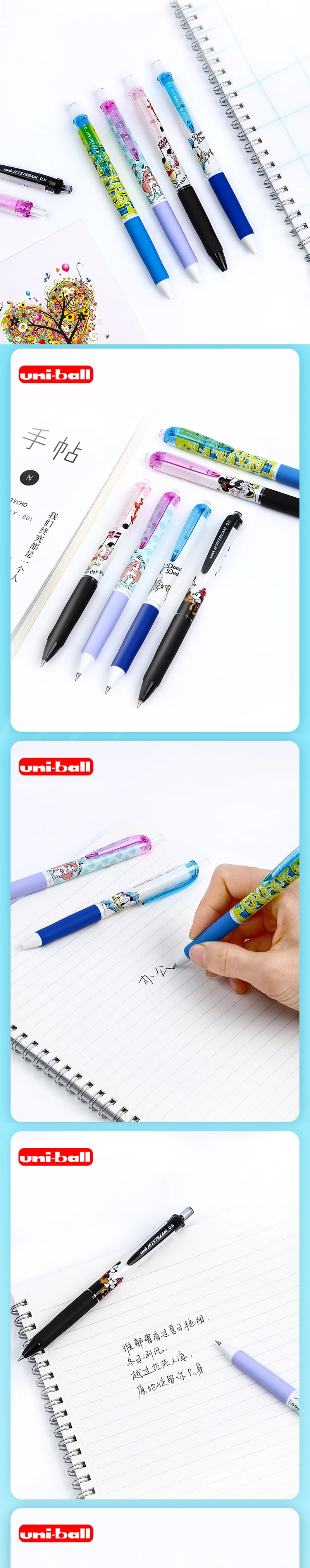 Японская шариковая ручка UNI, SXN-189DS, ограниченная серия, Дисней, Мультяшные узоры, масляная ручка, 0,5 мм, быстросохнущая, Винни Пух, митчемини