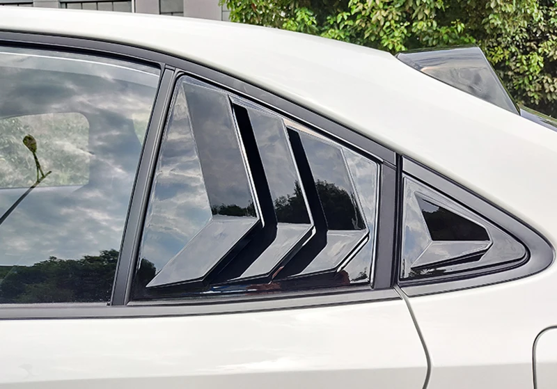 Накладка на заднее стекло автомобиля жалюзи для Toyota Corolla Левая Правая сторона дефлектор на вентиляционное отверстие Совок жалюзи Защитная крышка