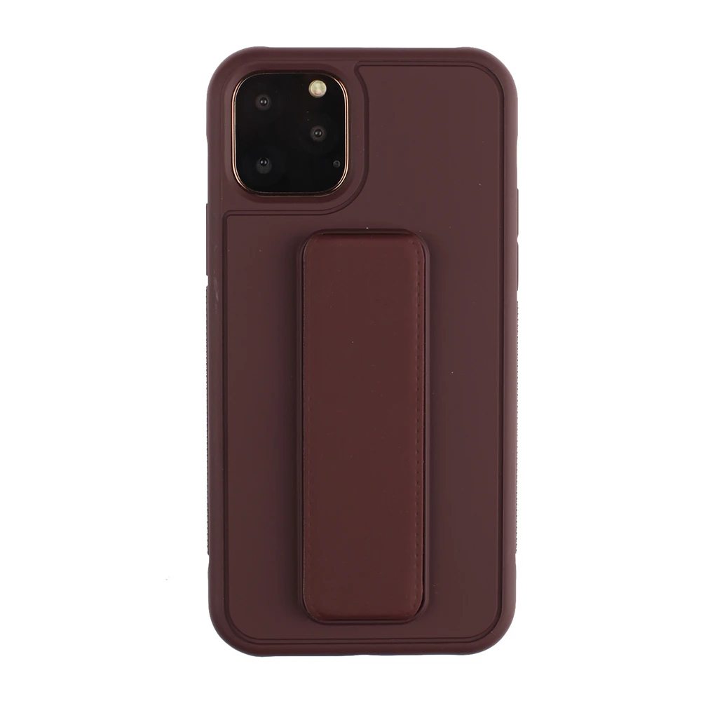 Для iPhone 11 Pro 11 Pro Max 6 6s 7 8 Plus X Xr Xs Max чехол с логотипом Мягкий ТПУ чехол для телефона с подставкой и ремешком на руку