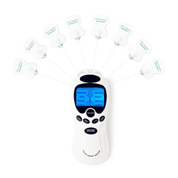 

Pulse Meridian Body Neck Massager Dual Output 8 Electrodes Electric Tens Unit Body Therapy Massager Machine Electronic Pulse Mas