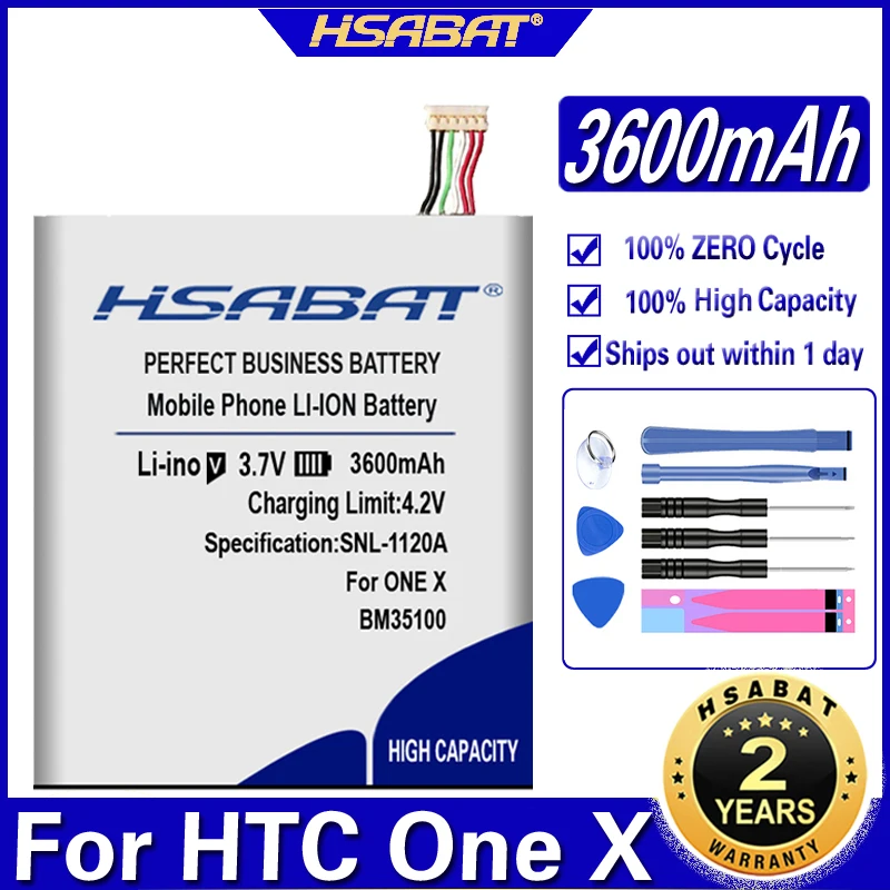Аккумулятор HSABAT BM35100 3600 мАч для HTC One X S720e S Z520e + S728E 720T X720d X325E X325S G23 | Мобильные