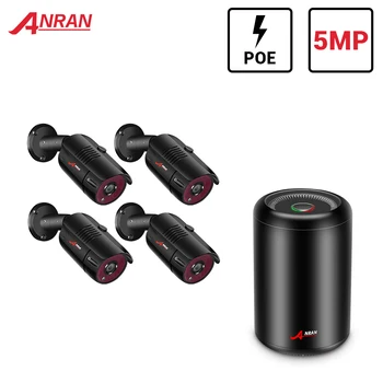 

ANRAN H.265 5MP POE NVR Kit Security CCTV System 5MP IP Camera Outdoor P2P Video Surveillance Set Night Vision Camera