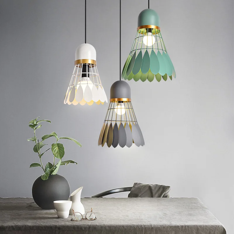 

Northern European-Style Loft Restaurant Chandelier Denmark Style Macarons Bar Counter Chandelier Single-head Bedside Bedroom Lib
