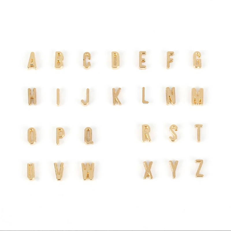 单层小正楷小字母项链5