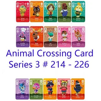 

Series 3 (214 to 226) Animal Crossing Card Amiibo Cards locks nfc Card Work for Switch NS Games Series 3 (214 to 226)