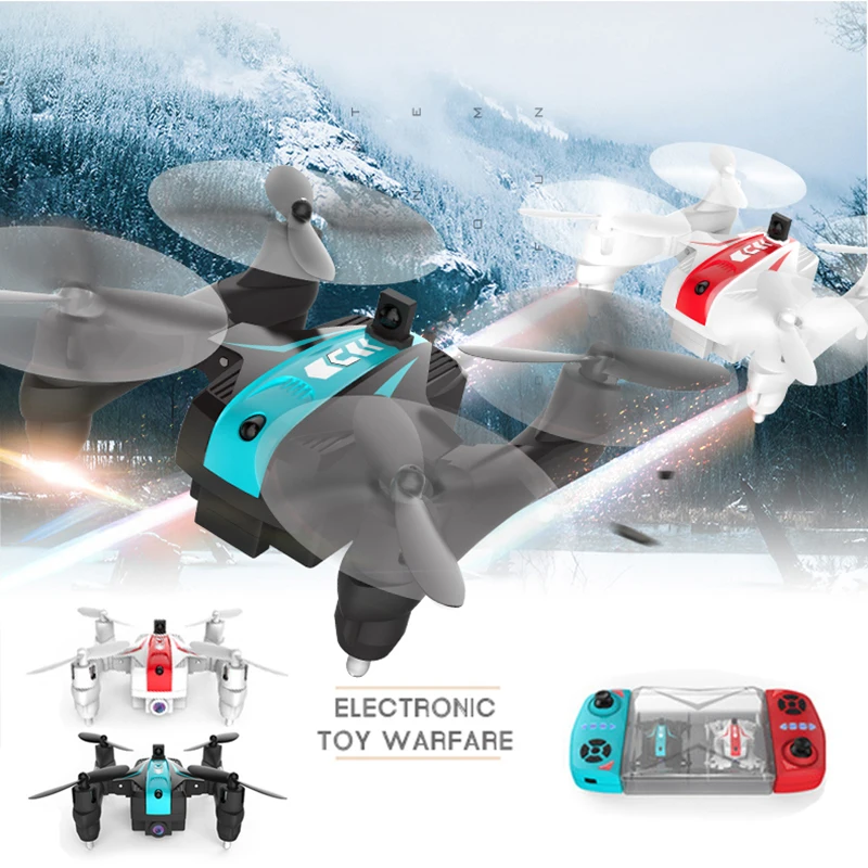 

2Pcs Battle Foldable Mini Drone With Camera HD RC Quadcopter With Headless Mode RC Helicopter Altitude Hold Includes 2 Drones #E