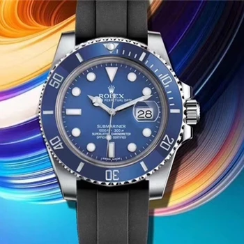 

2020 New Rolex-Oyster Perpetual Stainless Steel with Calendar Simple Mechanical Watch Women's and Men's Casual Watch Gifts33
