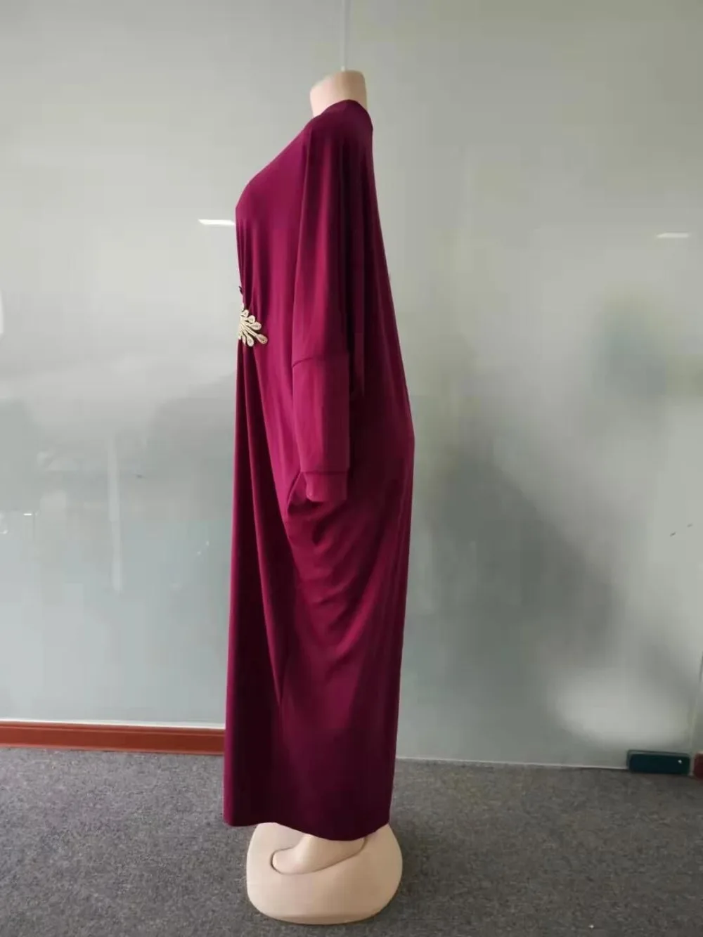 Элегантные Дашики Boubou макси платья плюс размер длинный рукав, мусульманский женский платья африканские платья для женщин