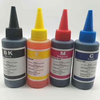 

Universal 4 Color Dye Ink For-CANON Printers Premium 4 Color Ink BK C M Y for-CANON all printer ciss Bottled ink Refill Kit