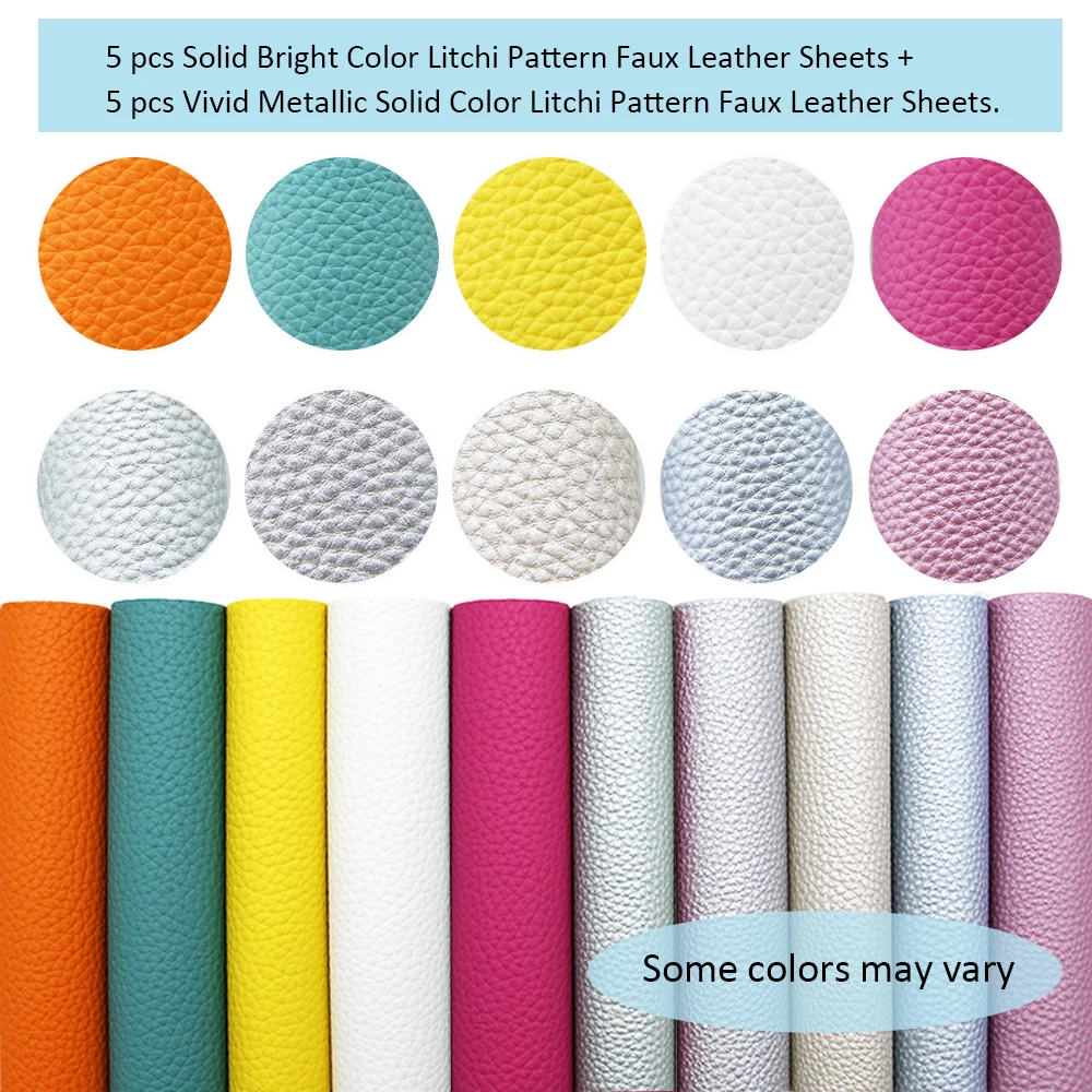 

A5 Size 20Pieces/set Multi-material Synthetic Leather Patchwork Hair Bow Earrings Handbag Phone Case DIY,1Yc7993