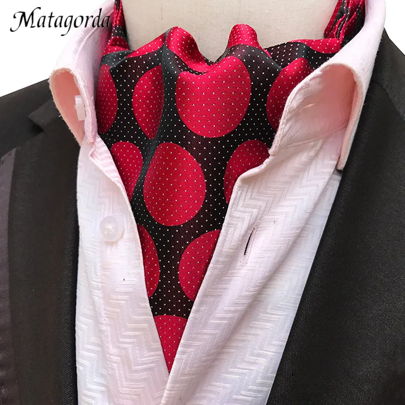 New men's polyester ASCOT cravat neck tie & hankie set Black Paisley prom 