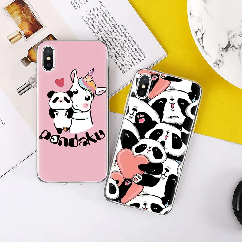 独角兽抱熊、爱心熊猫