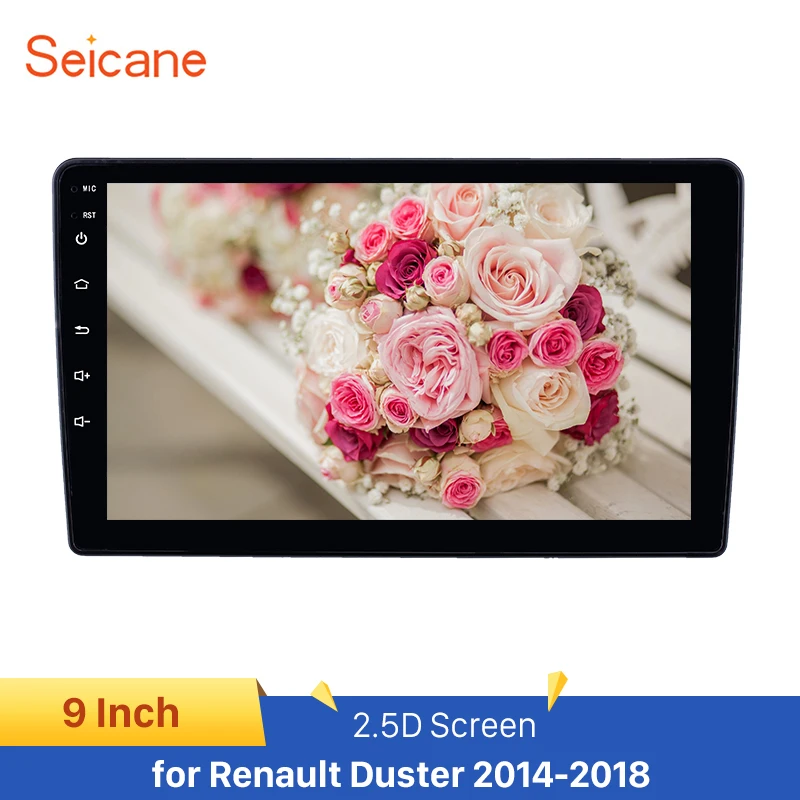 Seicane 2.5D экран 9 дюймов Android 8 1 для 2014-2016 2017 2018 Renault Duster поддержка OBD2 SWC Carplay |