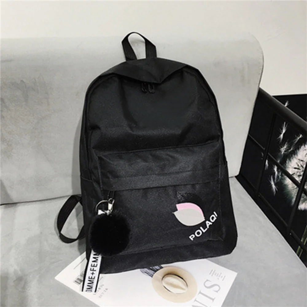 

Backpack Casual Women School Backpack Candy Colour Women Backpack Multi-pocket School bag for teenage girls Mochilas Female