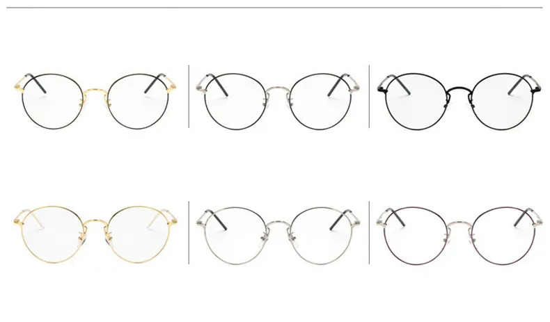 Круглый металлический Ретро оправа для женщин Oculos De Grau фирменный дизайн тонкая боковая ультра легкая большая рамка художественные Серебряные очки Рамка