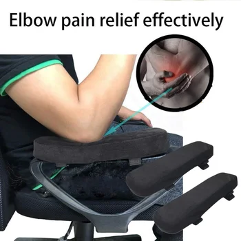 

Home decor Memory Foam Chair cover stretch Armrest Pad, Comfy Office Chair Arm Rest Cover for Elbows and Forearm Pressure Relief