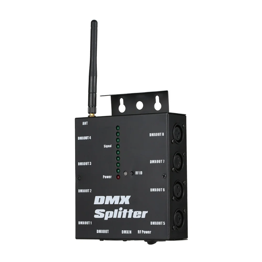 8Channels DMX512 Wireless Splitter DMX Stage Lights Signal Amplifier Splitter 8Ways DMX Distributor For Party Disco Stage Light