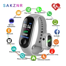 Banda inteligente m3 Sprrt Monitor de ritmo cardíaco continuo pulsera inteligente M3 pantalla táctil Monitor de Fitness Smartband TPE pulsera inteligente