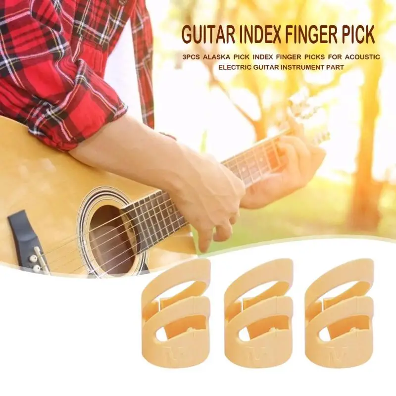 Прочный палец pick s Классический Нежный 3 шт. Аляска pick указательный палец pick s для акустической электрогитары часть инструмента