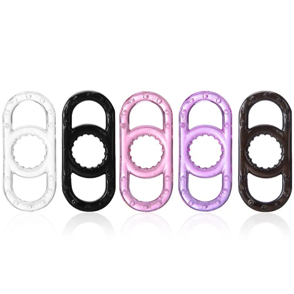 Кольцо для сигарного пениса регулирующее время кольцо с фиксатором тонкое