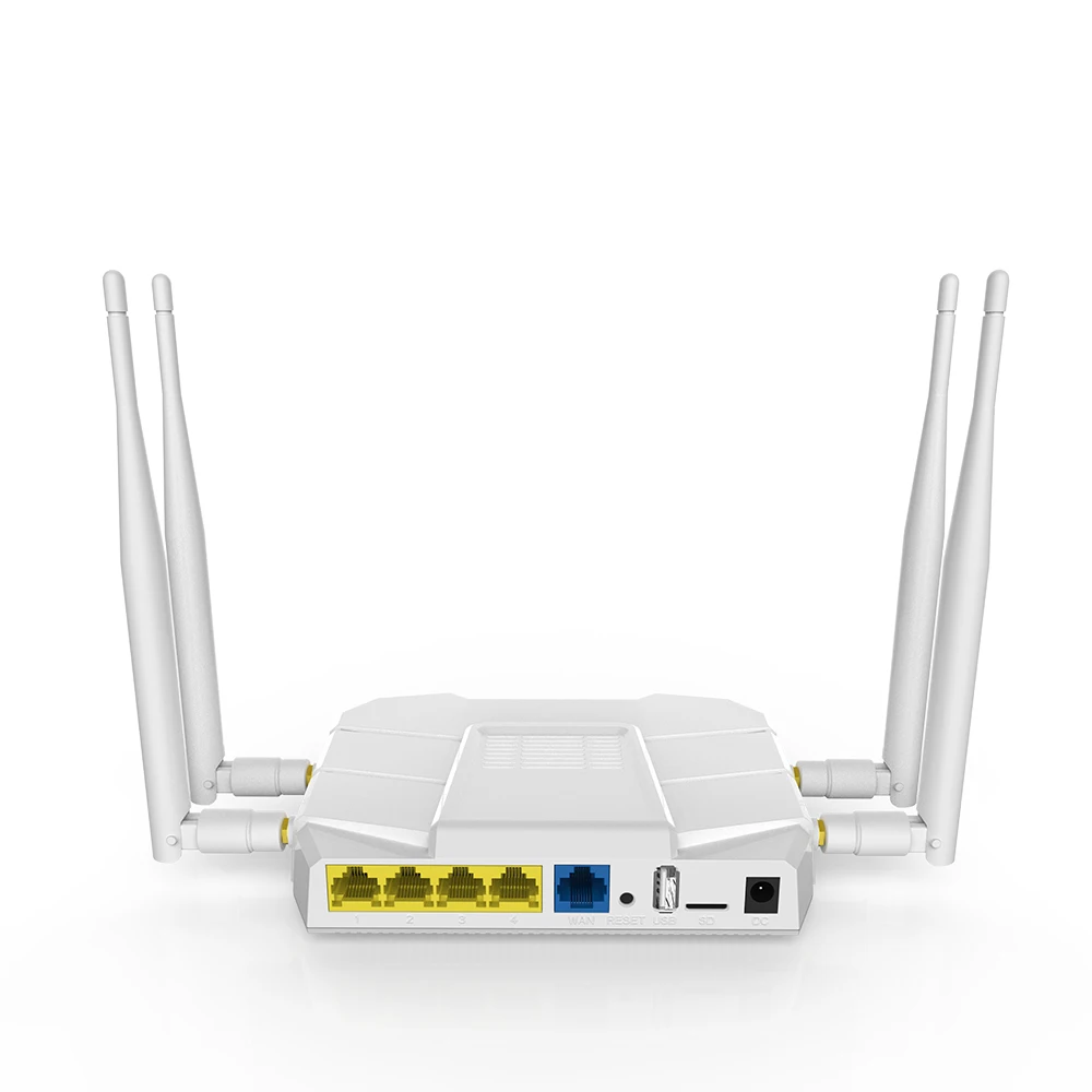 HUASIFEI Gigabit Wifi Router 4g Sim Card For Wi fi Router With Sim Card Dual 5 ghz 1200Mbps CAT4 CAT6 Indoor 4G Wifi Router