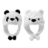 Halloween Animal Panda Hat Cartoon Headgear Cute Panda Hat Furry Hat Headband Windproof Performance Props Dress Up 1